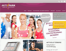 Tablet Screenshot of aktivpark.com